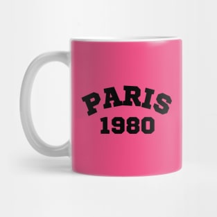 Vintage Paris 1980 Retro Mug